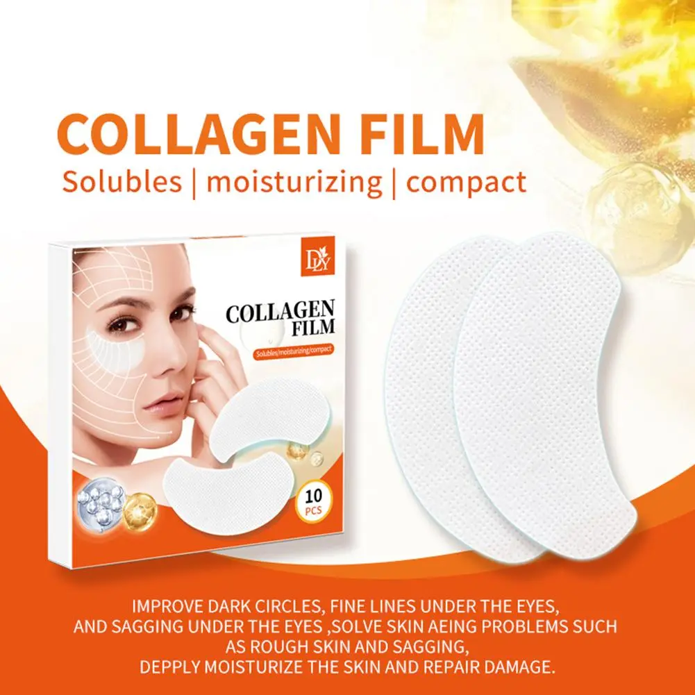 Eye Mask  Patches 10 Pcs Anti Aging Wrinkles Remove Dark Circle Care  Moisturizing Tighten Eye Skin SkinCare