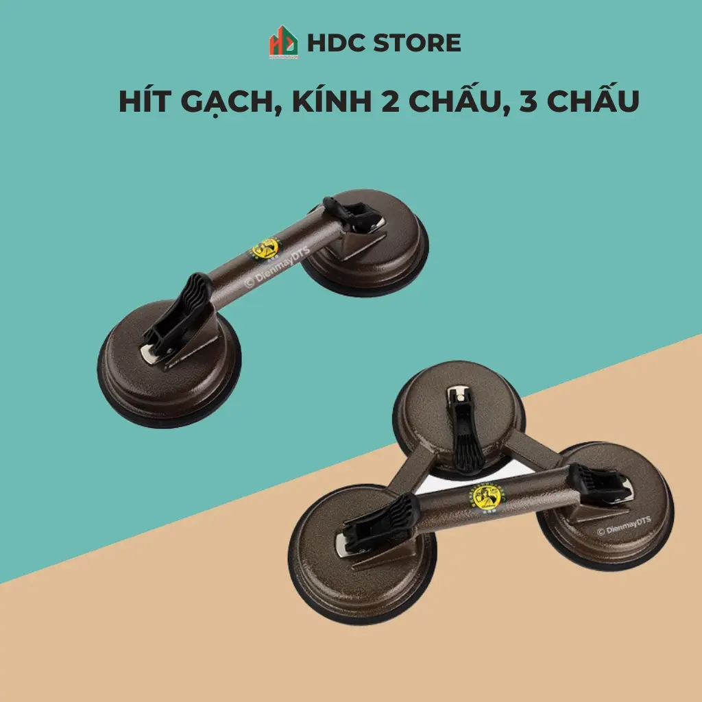 Hít kính, hút kính, hút gạch cầm tay cao cấp 2 chấu + 3 chấu - HDCstore