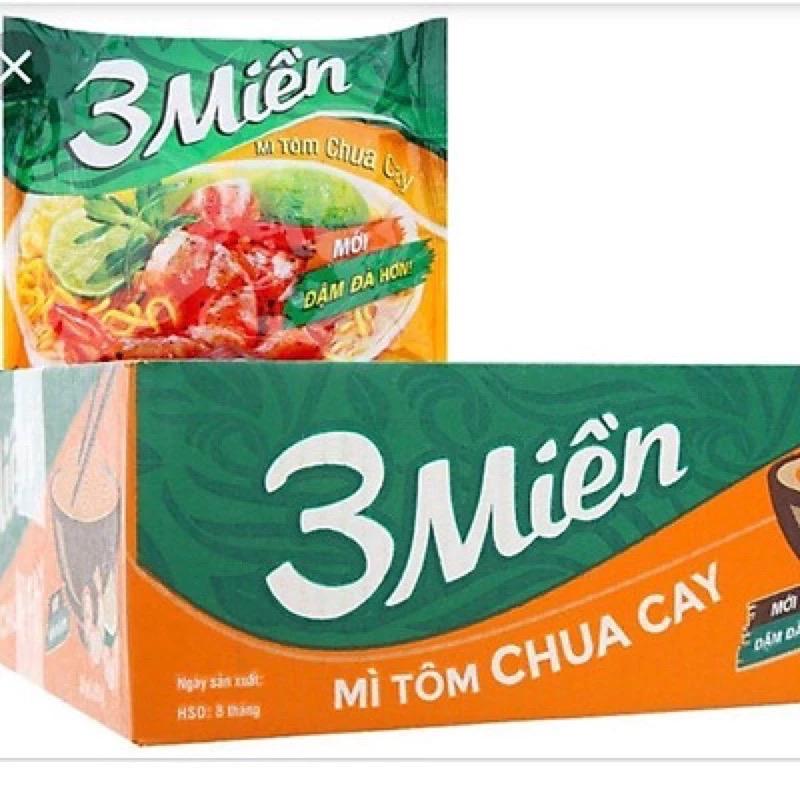 Thùng 3 Miền Tôm Chua Cay 65g Gói - Gói Gia Vị Tôm Phẩm Màu Chất Điều Chỉnh Độ Acid