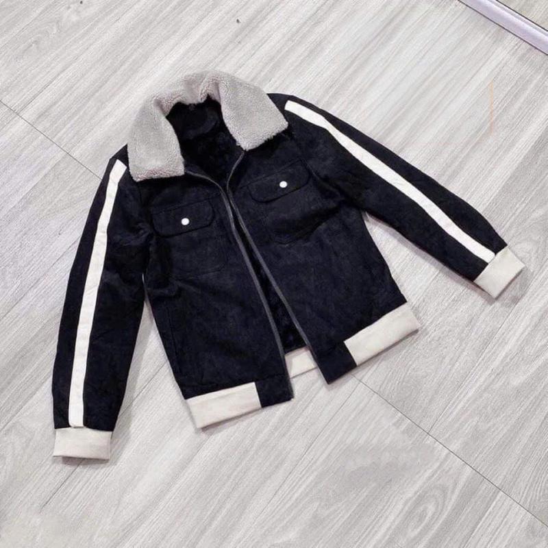 Áo khoác nam da lộn lót lông mùa đông - Menswear Jacket