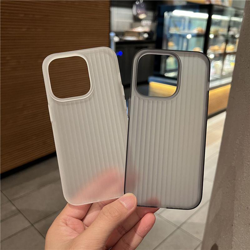 Product Introduction of Ultra-Thin Corrugated Translucent Frosted for Apple 15promax Phone Case Iphone14 New 13 Drop-Resistant Soft Cover Protection Protective Smartphone Cellphone Protector Casing Screen Protector Shockproof 1