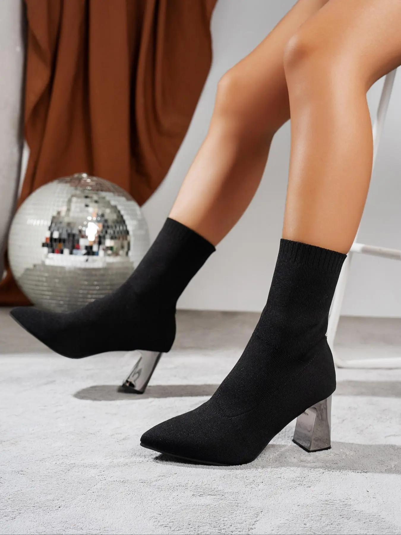 Women's Solid Color Pointed Toe Boots, Fashionable Ankle Boots for Daily Wear, Comfortable Shoes for Women & Girls, Shoes for Women