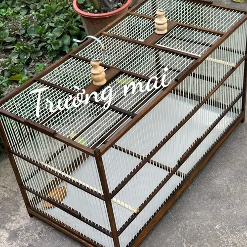 Khung lồng lực chào mào gỗ MUN ĐUÔI CÔNG NAN CÁP QUANG đã ráp sẵn 6 mặt kèm keo dầu