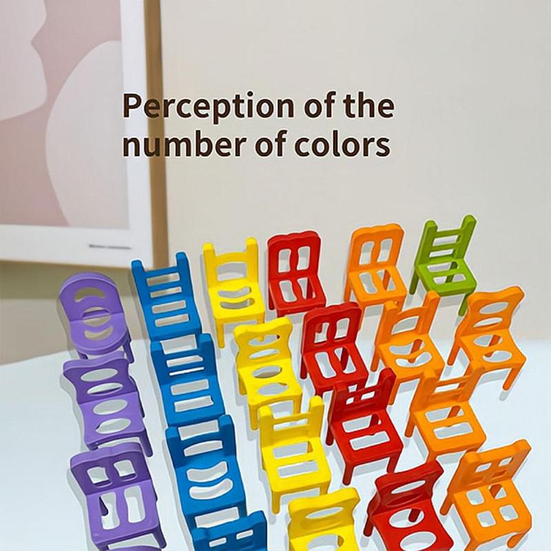 Product Introduction of Colorful Family Board Game A Strategic Educational Toy for Kids Balance Chairs on a Desk to Win N6H3 18