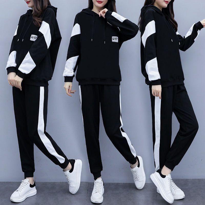 Bộ Quần Áo Nữ Thường Ngày, 2 Món, Trang Phục Cá Nhân, Bộ Đồ Thể Thao Nữ, Bộ Đồ Thể Thao Dài Tay Dáng Rộng, Áo Và Quần # C-711 6