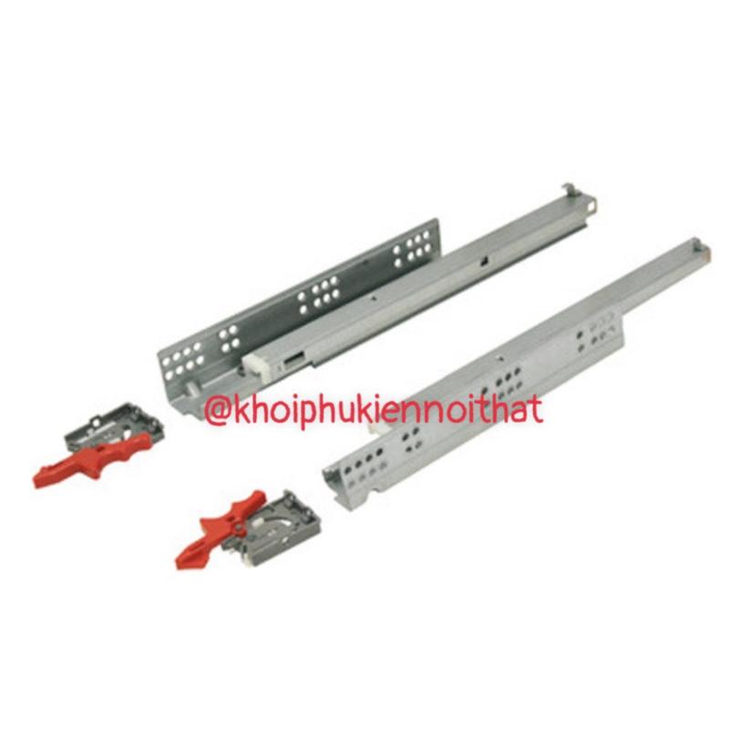 [Hỗ trợ Ship] Ray âm giảm chấn mở toàn phần bề mặt mạ kẽm không han rỉ, ray âm giảm chấn 3 tầng 1