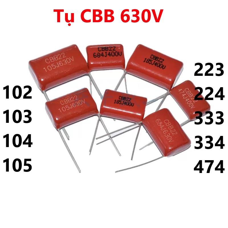 Tụ CBB 630V 102J 103J 223J 333J 104J 224J 334J 474J 105J 1uF Hàng chất lượng -…
