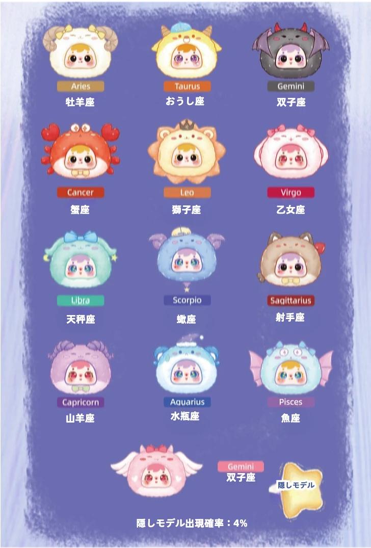 Samuel】十二星座・アップグレードバージョン・1BOX12個入り