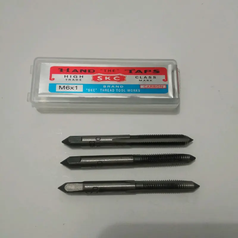 hand tap skc alat pembuat drat/ulir 1 set isi 3pcs berkualitas top 4