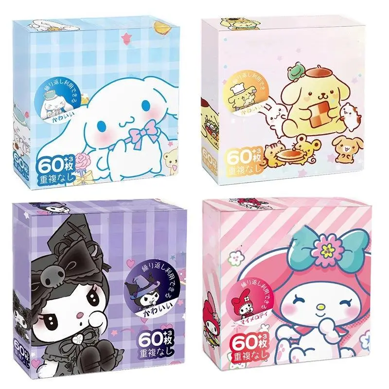 60pcs/box Cartoon Manual Sticker Set Cute Waterproof PVC Stickers Student DIY Decoration Material