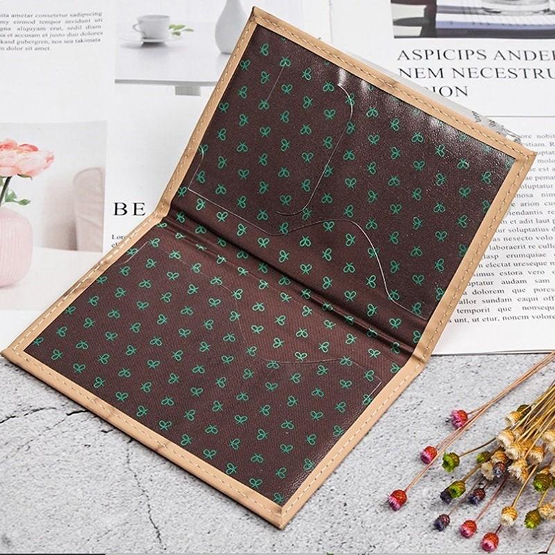 Bao đựng hộ chiếu, kiểu dáng ví, dành cho hộ chiếu và thẻ tín dụng, thích hợp cho phụ nữ và nam giới, bao đựng 4
