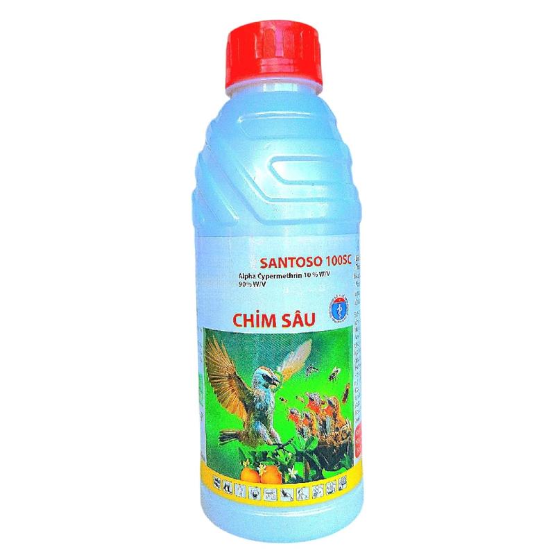 CHIM SÂU 100SC 1 LÍT Alpha Cypermethrin 10% w/v KIẾN, DẾ, RUỒI VÀNG, SÂU, MÁT CÂY, MÁT TRÁI 0