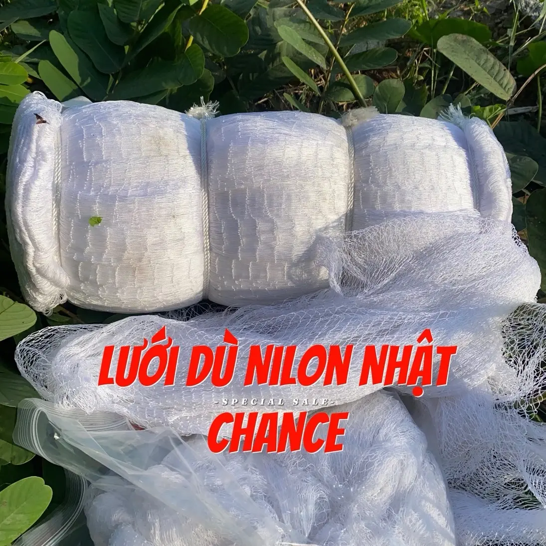 Lưới dù Nilon nhật, lưới chỉ bền chắc, dùng làm vó, chài hoặc rào chắn... chỉ lưới độ 6