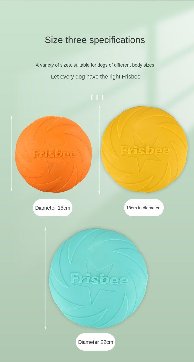Product Introduction of Dog Frisbee Durable Silicone Pet Toy Training Supplies Golden Retriever Flying Disc Floating Border Collie Competition Labrador 10