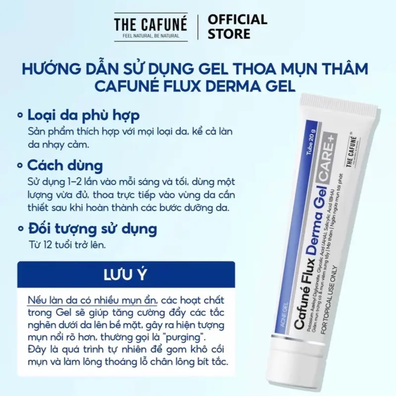 ( tặng que nặn mụn)gel hỗ trợ mụn thâm cafuné flux dema Skincare Nữ Chăm Sóc Da Women Làm Đẹp Da Sen 2