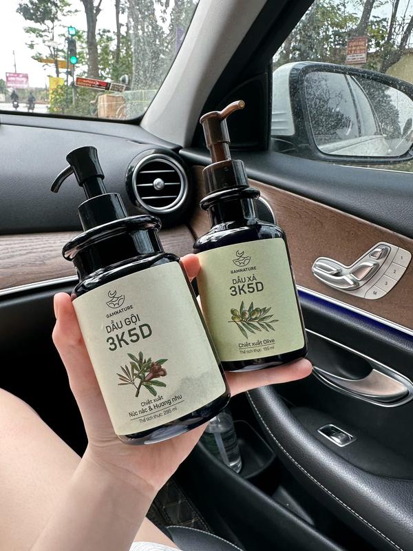 COMBO dầu gội, dầu xả thiên nhiên GamNature lưu hương 10 tiếng, nuôi dưỡng tóc chắc khoẻ tự nhiên 3