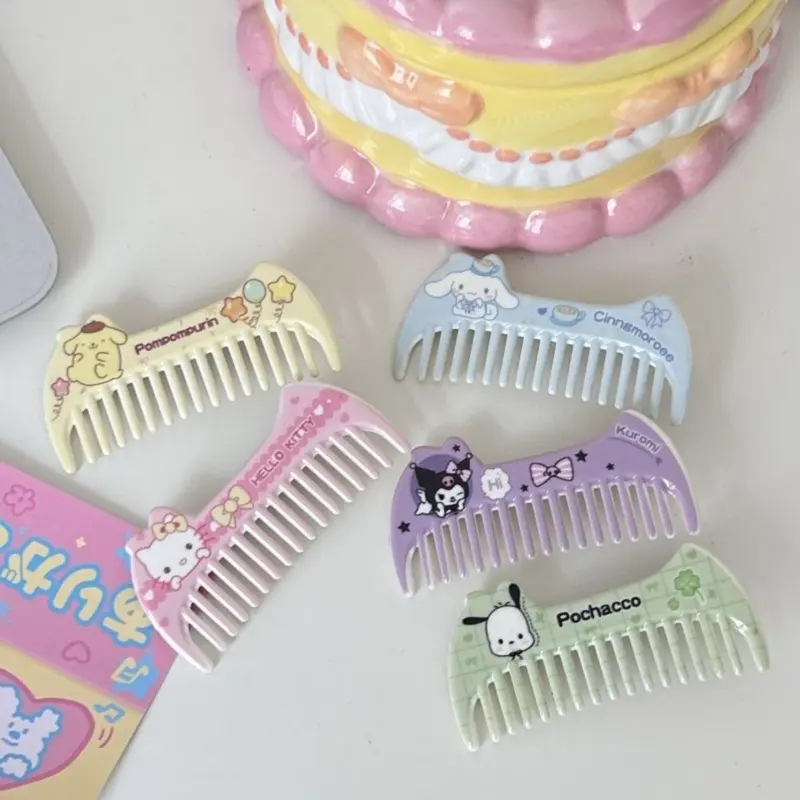 Kẹp Tóc Lược Kuromi, Thiết Kế Cinnamoroll Và Kitty Dễ Thương, Dành Cho Trẻ Em, Kẹp Tóc Hoạt Hình, Kẹp Tóc Trẻ Em, Thời Trang, Phong Cách Cô Gái Hàn Quốc, Phụ Kiện Tóc Cho Bé Gái 3