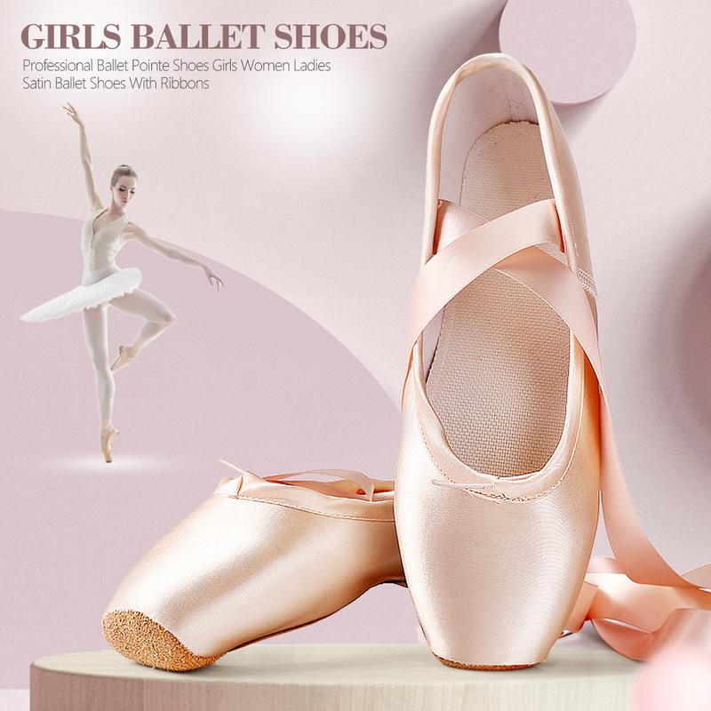 Product Introduction of TK Professional Ballet Pointe Shoes Girls Ladies Ribbon Ballet Shoes Performance Shoes Practice Dance Shoes #431777 20