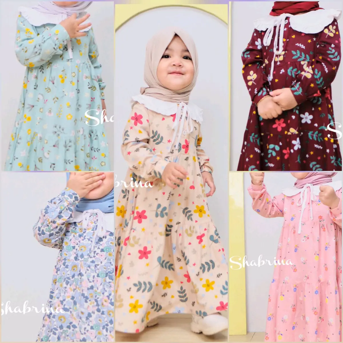Gamis Syakira (Hanya Gamis) size XL-4XL  by Shabrinaa