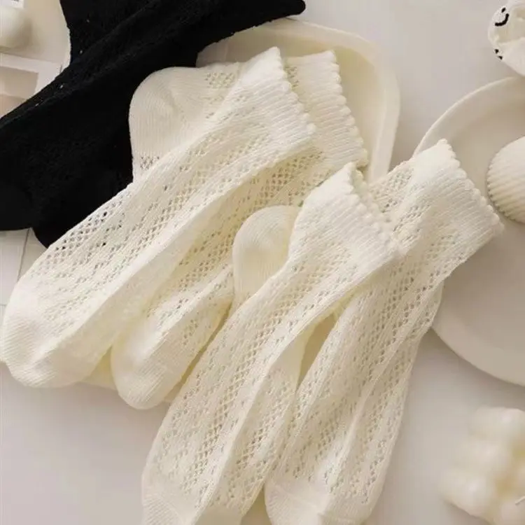 Tất Nữ Mùa Hè, Mỏng Và Ngắn, Lưới khoét Thoáng Khí, Cắt Nông, Tất Ngắn Nữ, Tất Cổ Thấp Women