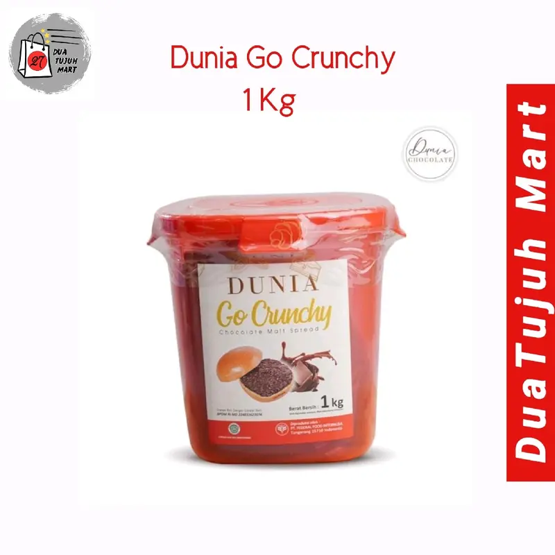 DUNIA G0 Crunchy Chocolate Malt Spread 1 kg 0