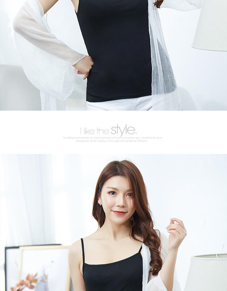 Product Introduction of Spring And Summer Versatile Modal Camisole For Women, Solid Color Slim Fit Base Shirt, Sexy Camisole, Factory Direct Sale 12
