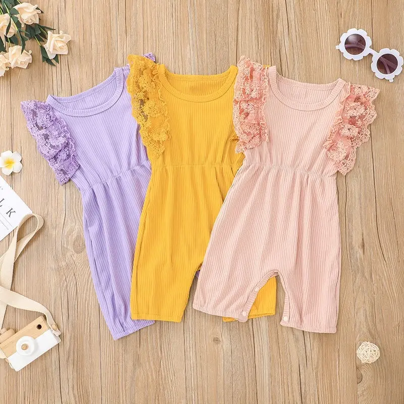 baju bayi romper bayi jumpsuit bayi import KUNING MUSTARD 3-6 bulan
