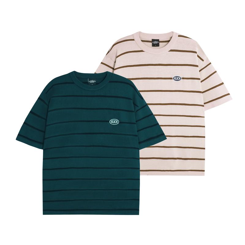 Áo thun Bles DỆT KIM sợi linen tự nhiên cao cấp form boxy by The Slick Way UNISEX