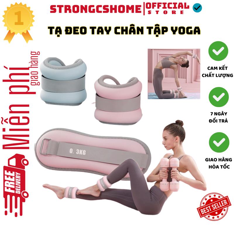Tạ đeo tay (2 cái) - Tạ đeo chân chạy bộ tập gym yoga chất liệu bột sắt mịn 0,6kg 1kg 1,5kg 2kg 3kg 4kg Tập Cơ Tay