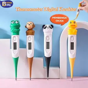 Thermometer Digital Karakter – Pengukur Suhu Badan Anak & Dewasa (Ketiak)/Termometer Berbentuk Binatang Yang Lucu/ Bacaan Cepat Digital Mandjur
