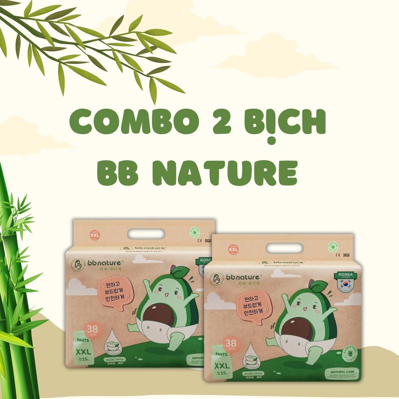 [KHÔNG QUÀ] Combo 02 Bịch Bỉm BB Nature Cho Bé