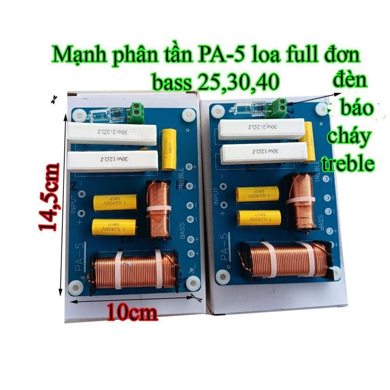 Mạch phân tần loa Full Đơn PA-5 cho Bass 25,30,40 (giá 1 mạch) - Phụ Kiện, Nghe Nhạc
