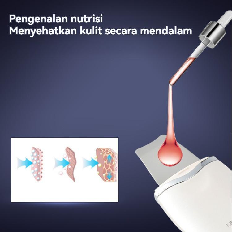 Alat Kecantikan Ultrasonik Penggosok Kulit Frekuensi Tinggi Model XYZ, Bersihkan Komedo, MemBERSIHKAN Pori Dalam, Pengelupasan, dan Peremajaan Kulit, Panjang 10cm, Lebar 5cm