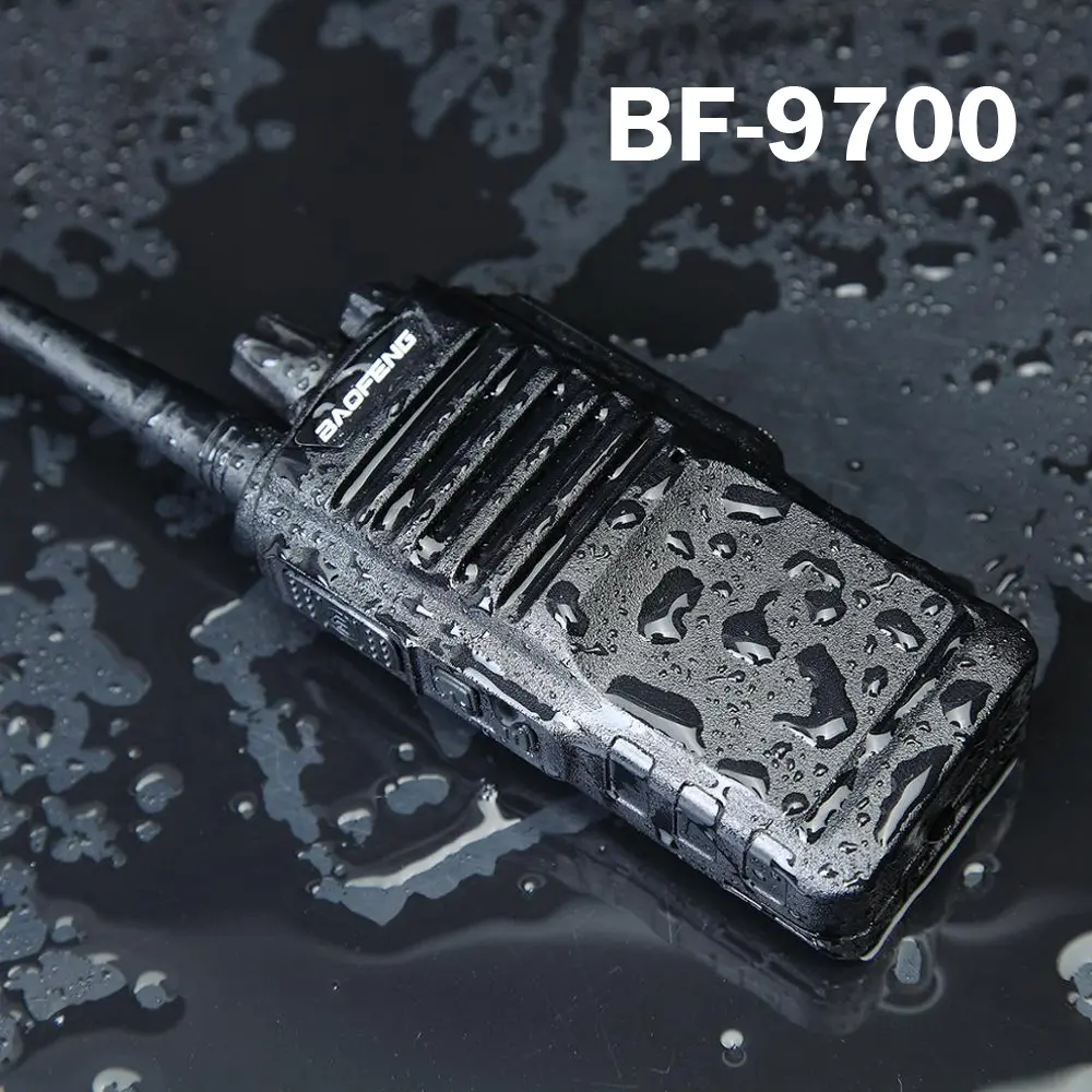 Bộ đàm không thấm nước, Baofeng, BF-9700, IP67, 8W, 2800mAh, Đài UHF, Bộ đàm Amador Đèn