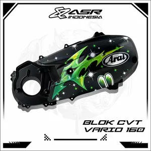 Stiker CVT transparan Vario 160 Motif Suriken Bintang