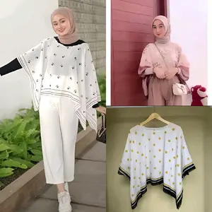 BISA COD outwear kimono / outer Fashion Muslim l wanita / Kardigan wanita Muslim / cardigan atasan wanita Casual Motif Voal