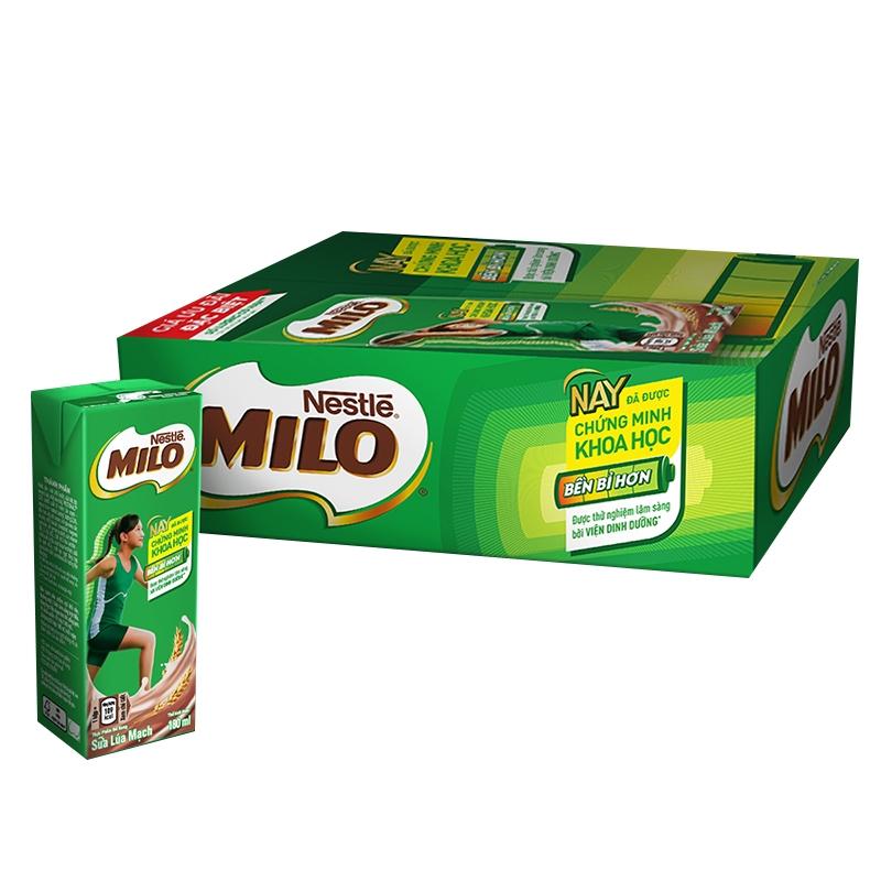 Thùng 48 hộp sữa nước Nestle Milo 180ml hộp