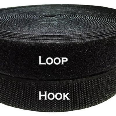 QIAN JIA-QJ LOOP AND HOOK VELCRO BLACK 25MM(WIDTH) X 25M (LONG ...