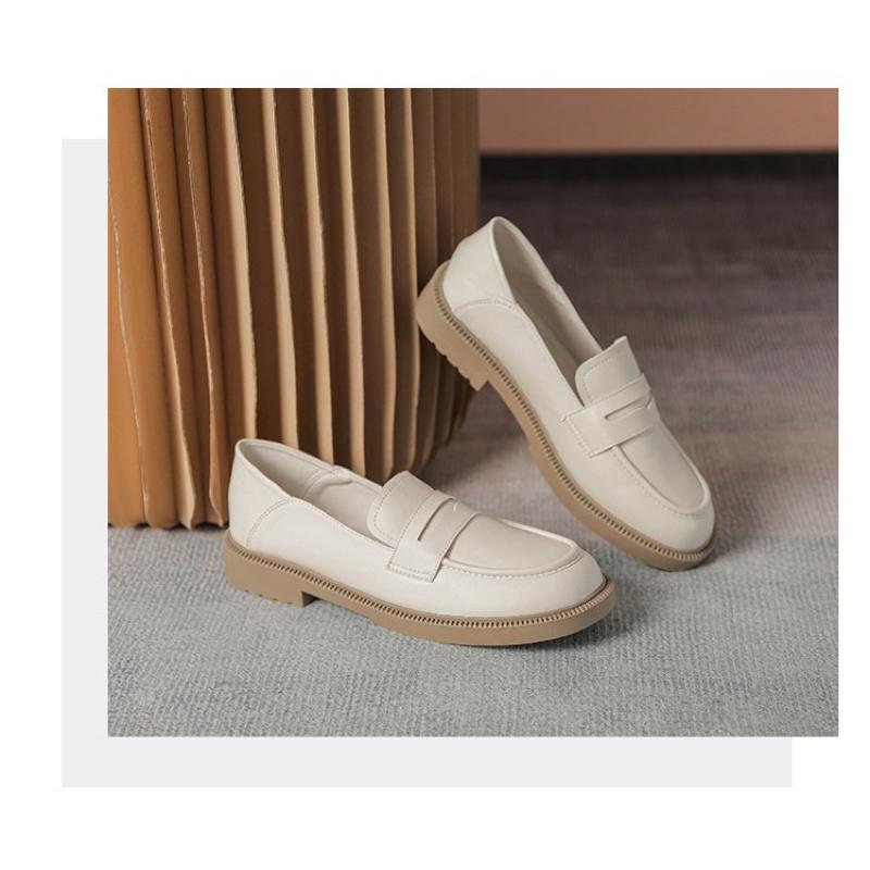 Product Introduction of 3221 Giày Moca Loafer Nữ Giày Màu Kem Đen Có Sẵn Fullbox QCCC 22