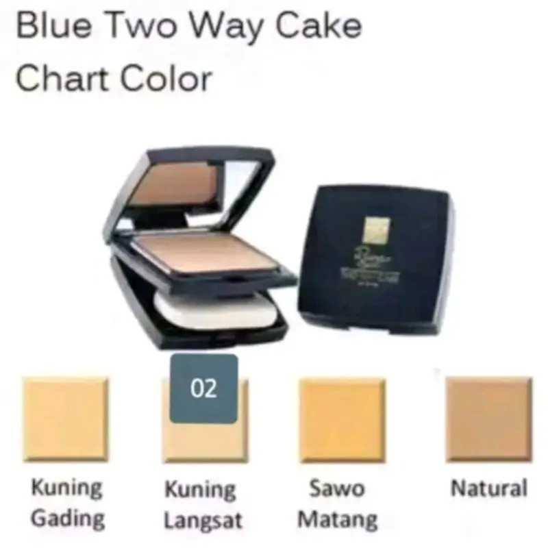 RIVERA BLUE TWO WAY CAKE REFIL Kontrol Minyak Pengecil Pori-pori 2