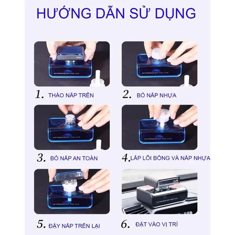 Nước hoa ô tô DUKE, tinh dầu xe hơi cao cấp đặt taplo ô tô khử mùi chống say xe chiết xuất tự nhiên 1