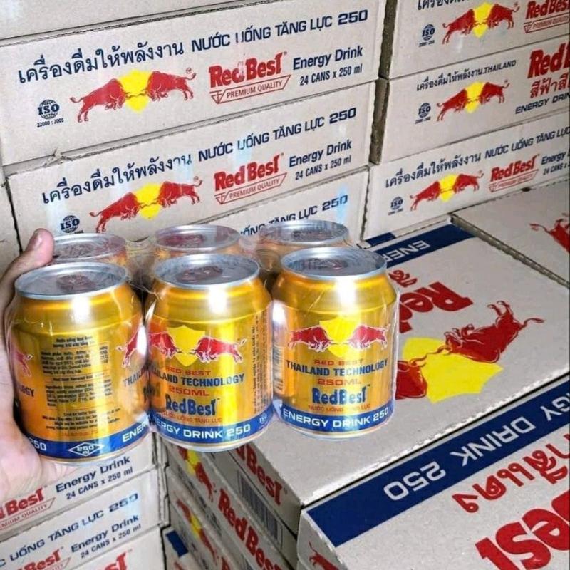 MUA 6 LON TẶNG 6 LON NƯỚC TĂNG LỰC BÒ HÚT REDBETS (lon 250ml) ko phải redbull  Sugar Đường 3