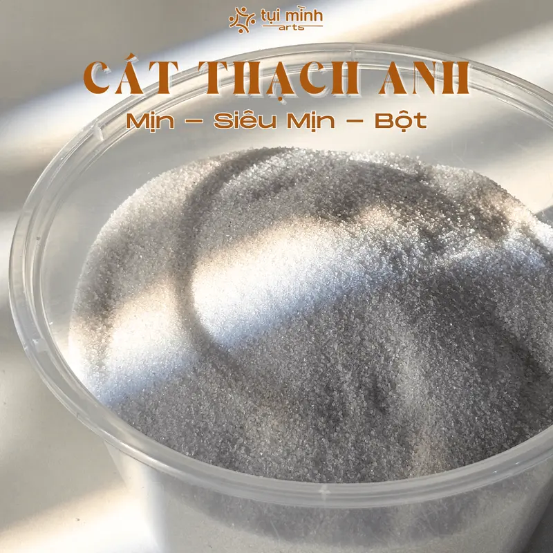 Cát Thạch Anh Trắng, Cát Vẽ Tranh, Cát Mịn, Siêu Mịn, Bột Cát Vẽ Tranh Cát Nổi, Gói 100g 200g 1