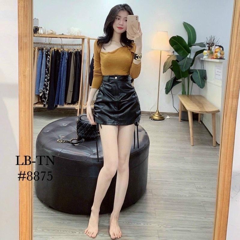 Chân Váy Da Rút dáng ôm body tôn dáng vải đẹp có lớp bảo hộ TA-5912 Nữ Jean Women Voan Kem