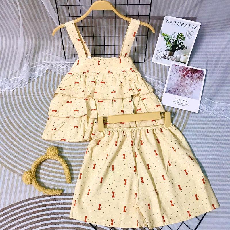 Đồ Bộ Đùi Mặc Nhà Nữ Quần Đùi Áo Tay Nhí Bèo 3 Tầng Có hoa, Chất Vải Đũi Lạnh Mềm Form Dưới 55kg  Tua Rua Nhung Nhung