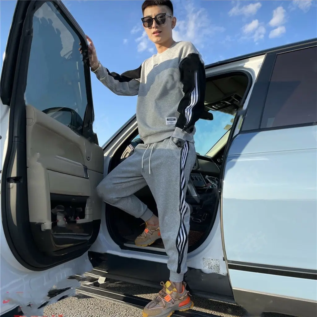 Bộ nỉ nam cô tron virgomen khóa tay chất liệu mềm mịn không xù phong cách thể thao unisex