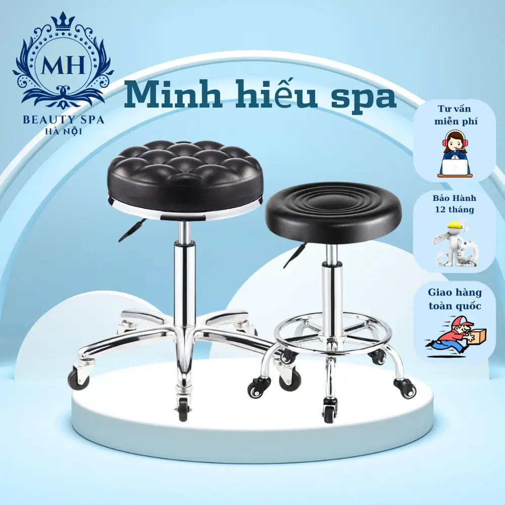 Ghế Xoay Phun Xăm Dùng Cho Spa Nail