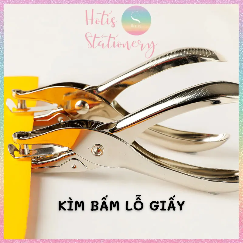 Kìm bấm lỗ giấy 3mm / 6mm làm sổ còng planner bullet journal flashcard tag giấy