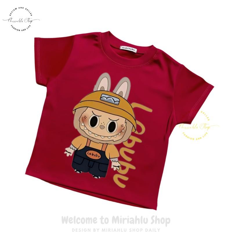 Product Introduction of Áo Thun Nữ Croptop Borip Basic Ôm Body In Hình Labubu Cam Nón, MLS237, Nữ Women Top Voi Dáng Ngắn Cổ Tròn Sọc Sò 17