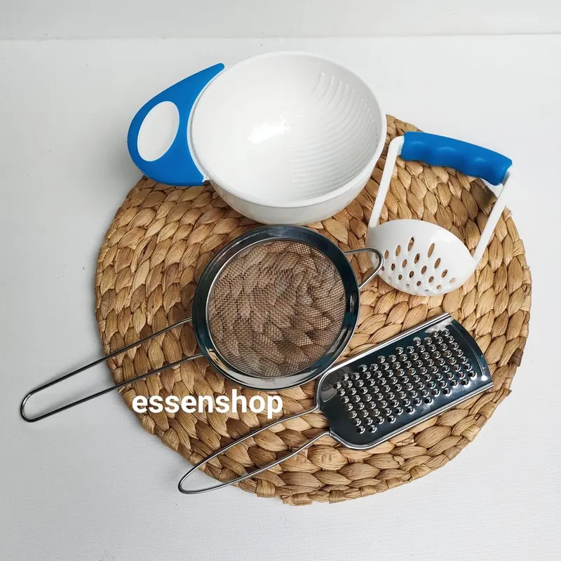 Paket penghalus makanan mpasi bayi mangkok grinder baby food maker parutan keju saringan baby food processor Bayi 0